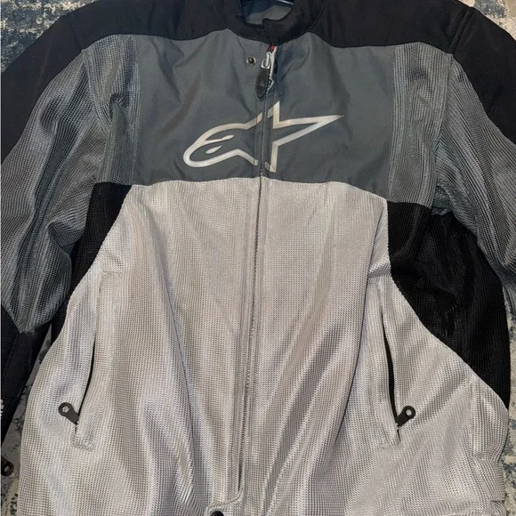 Alpinestars Black and Gray Motorcycle Jacket